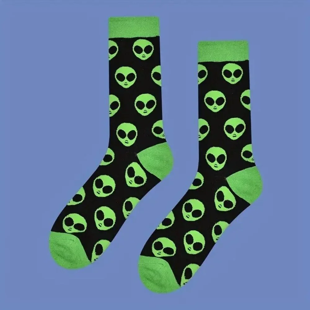 Alien Socks Crew Length Unisex Sci-fi